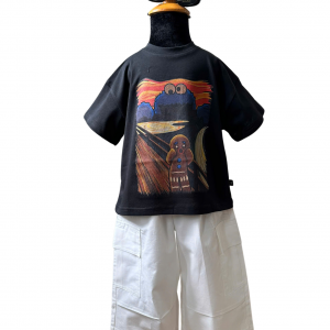 Set Áo Thun “The Scream” + Quần Short Túi Hộp – Cá Tính, Năng Động
