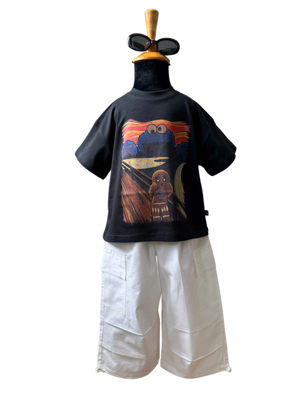Quần dài trắng túi hộp cực cool - Ảnh 2
