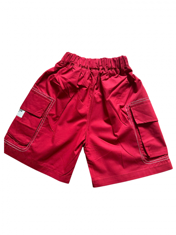Quần Short Túi Hộp Màu Đỏ